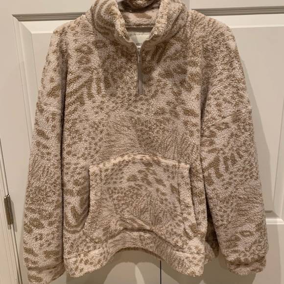 american eagle quarter zip sherpa